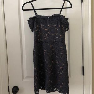 H&M blue lace dress
